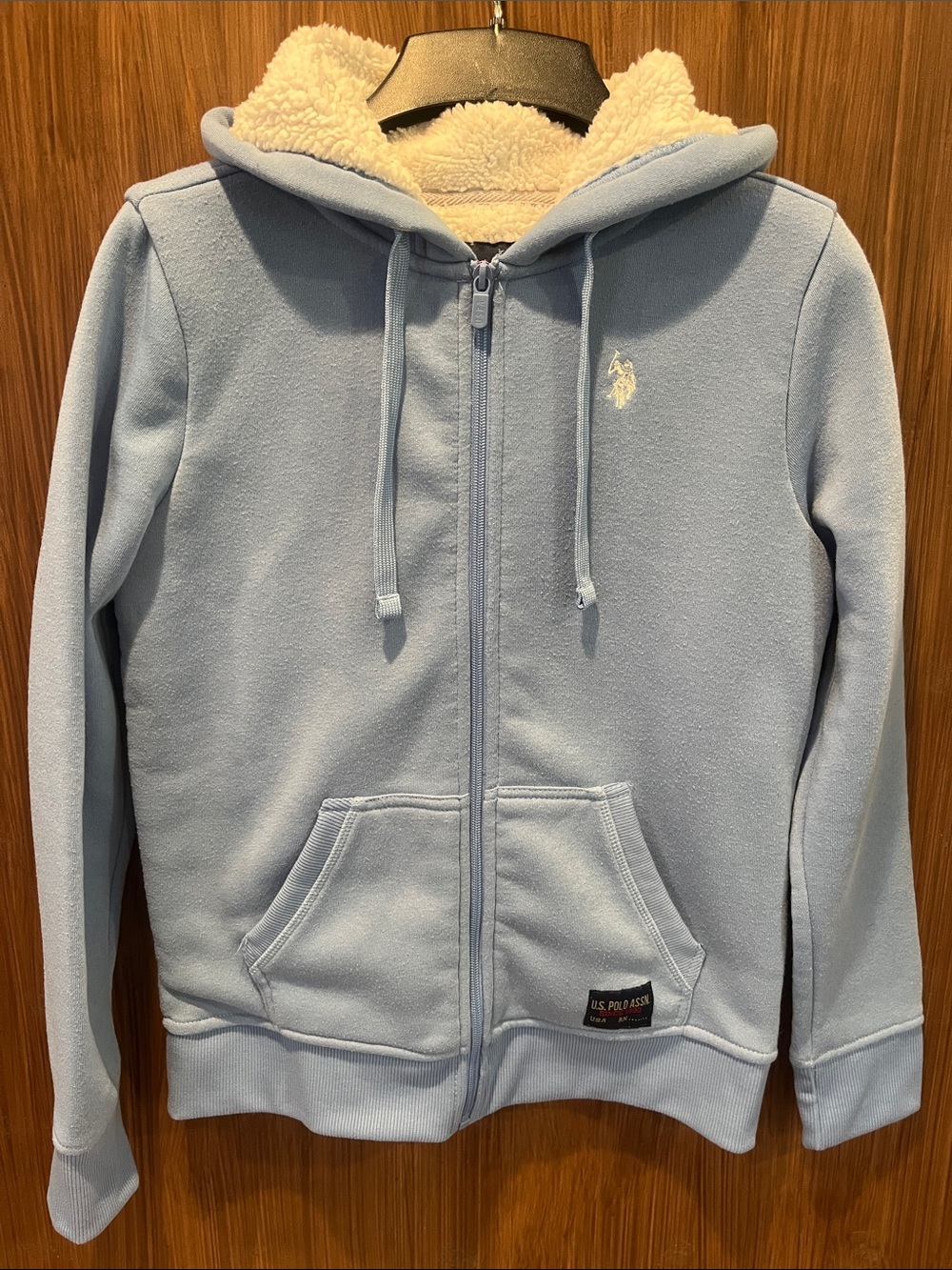 U.S. Polo Association Sherpa Lined Zipper Hoodie